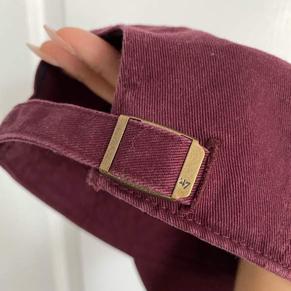 Baseball cap in red denim - Picture 3 of 4